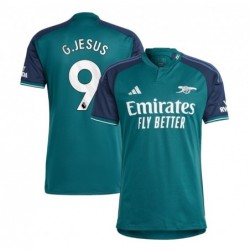 Arsenal Third Shirt 2023-24 with G.Jesus 9 printing-Green