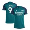 Arsenal Third Shirt 2023-24 with G.Jesus 9 printing-Green