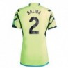 Arsenal Away Shirt 2023-24 with Saliba 2 printing-Yellow