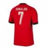 Portugal Home Dri-FIT ADV Match jerseys 2024 with Ronaldo 7 - Red