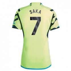 Arsenal Away Shirt 2023-24 with Saka 7 printing-Yellow