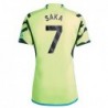 Arsenal Away Shirt 2023-24 with Saka 7 printing-Yellow