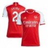 Arsenal Home Shirt 2023-24 with Saliba 2 printing-Red