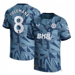 Aston Villa Third Shirt 2023-24 with Tielemans 8 printing-Light Blue