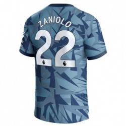 Aston Villa Third Shirt 2023-24 with Zaniolo 22 printing-Light Blue