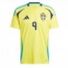 Sweden Home soccer jersey 2024 with Isak 9 printing - Yellow