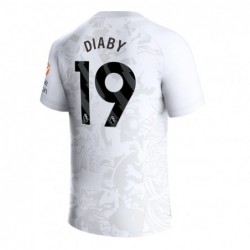 Aston Villa Away Shirt 2023-24 with Diaby 19 printing-White