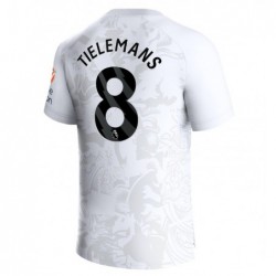 Aston Villa Away Shirt 2023-24 With Tielemans 8 Printing-White