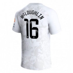 Aston Villa WSL Away Shirt 2023-24 with McLoughlin 16 printing-White