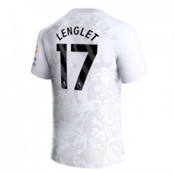 Aston Villa Away Shirt 2023-24 With Lenglet 17 Printing-White