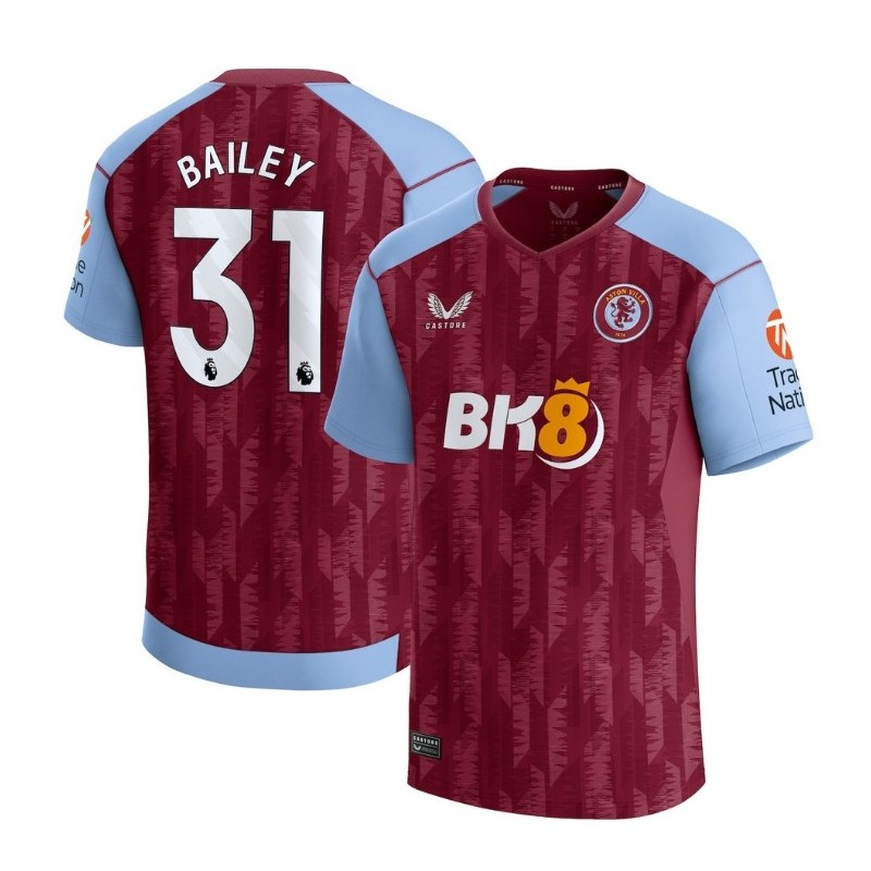 Aston Villa Home Shirt 2023-24 with Bailey 31 printing-Maroon