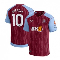 Aston Villa Home Shirt 2023-24 with Buendia 10 printing-Maroon