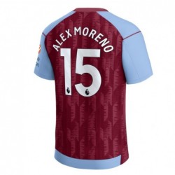 Aston Villa Home Shirt 2023-24 with Alex Moreno 15 printing-Maroon