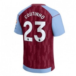 Aston Villa Home Shirt 2023-24 with Coutinho 23 printing-Maroon