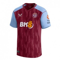 Aston Villa Home Shirt 2023-24 With Pau 14 Printing-Maroon