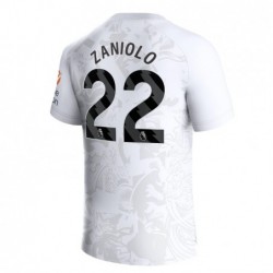 Aston Villa Away Shirt 2023-24 with Zaniolo 22 printing-White