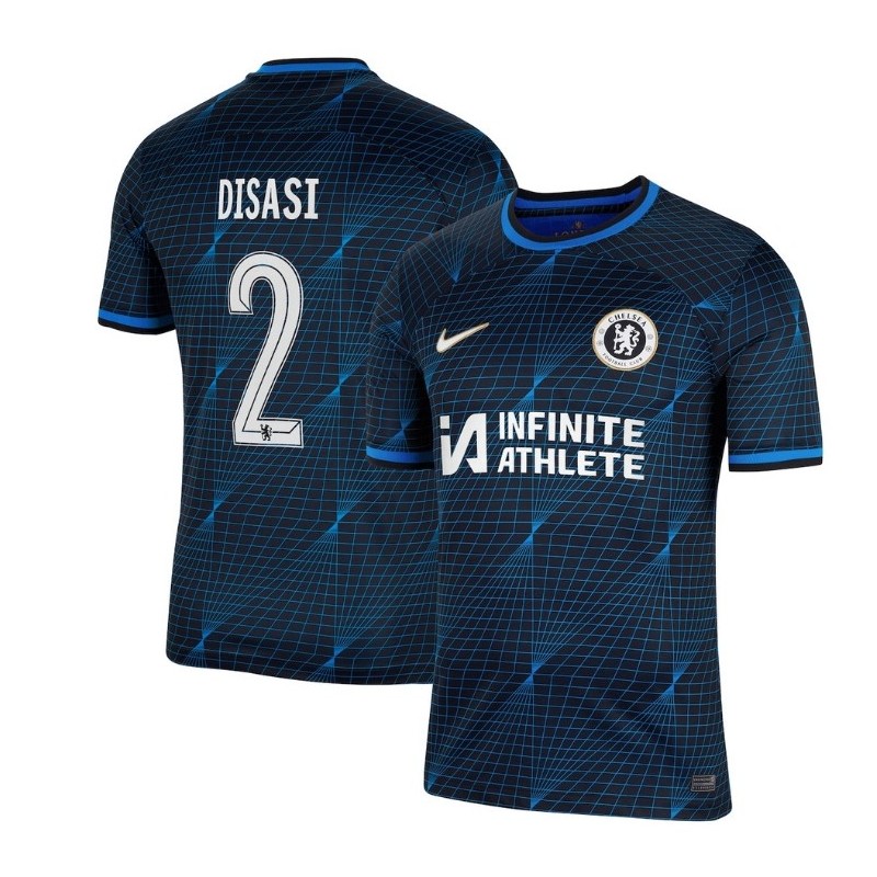 Chelsea Cup Away Stadium Sponsored Shirt 2023-24 With Disasi 2 ,Navy