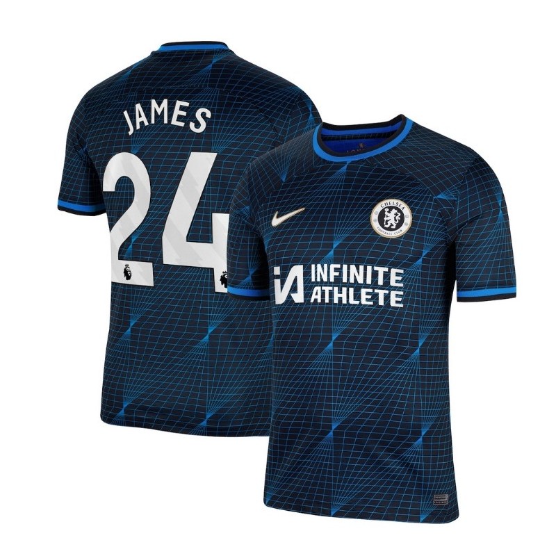 Chelsea Away Stadium Sponsored Shirt 2023-24With James 24,Navy