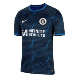 Chelsea Cup Away Stadium Sponsored Shirt 2023-24 With Lawrence 12,Navy