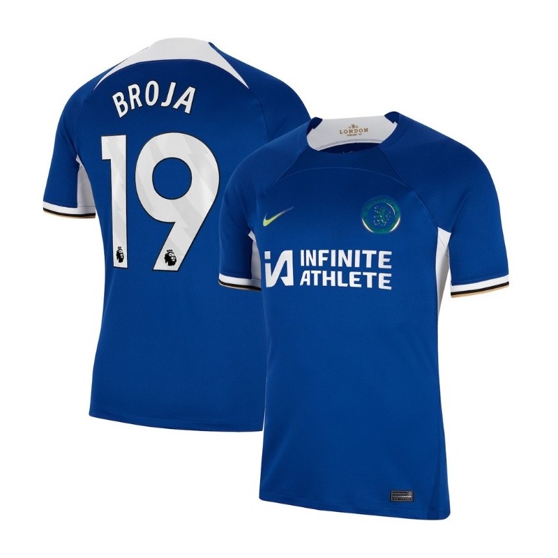 Chelsea Home Stadium Sponsored Shirt 2023-24 With Broja 19,Blue