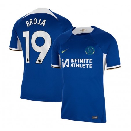 Chelsea Home Stadium Sponsored Shirt 2023-24 With Broja 19,Blue