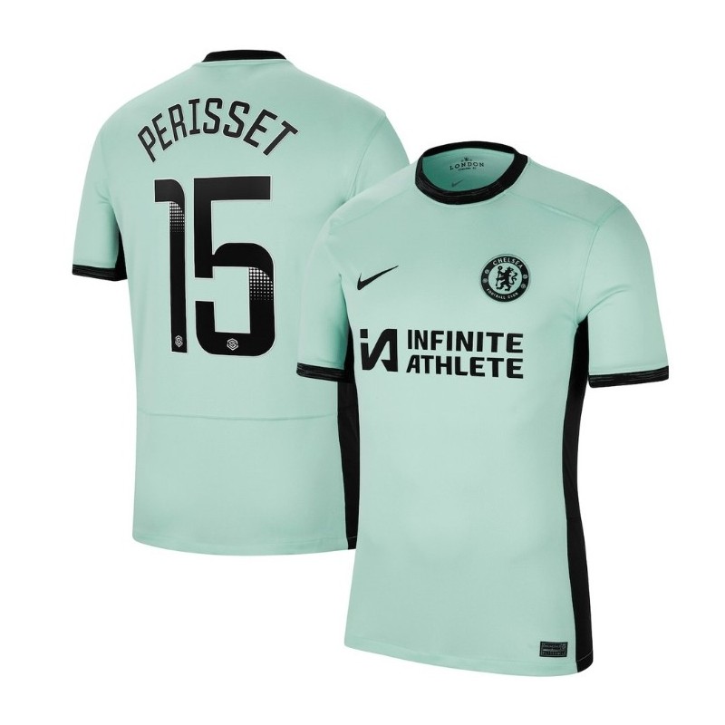 Chelsea Wsl Third Stadium Sponsored Shirt 2023-24 With Perisset 15,Mint