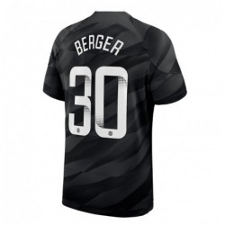 Chelsea Home Goalkeeper Stadium Sponsored Shirt 2023-24 With Berger 30 Wsl,Black