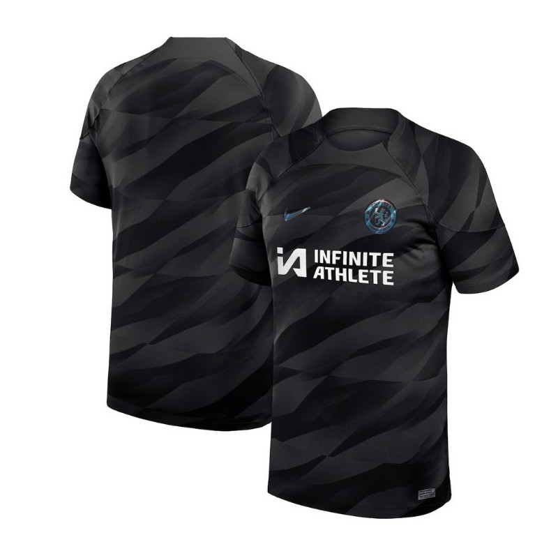 Chelsea Goalkeeper Stadium Sponsored Shirt 2023-24-Black