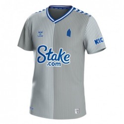 Everton WSL Third Shirt 2023-24 with Olesen 47 printing-Grey