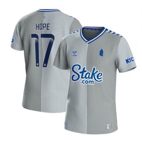 Everton WSL Third Shirt 2023-24 with Hope 17 printing-Grey