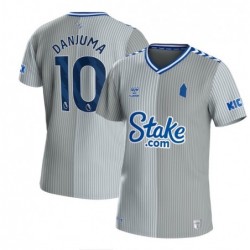 Everton Third Shirt 2023-24 with Danjuma 10 printing-Grey