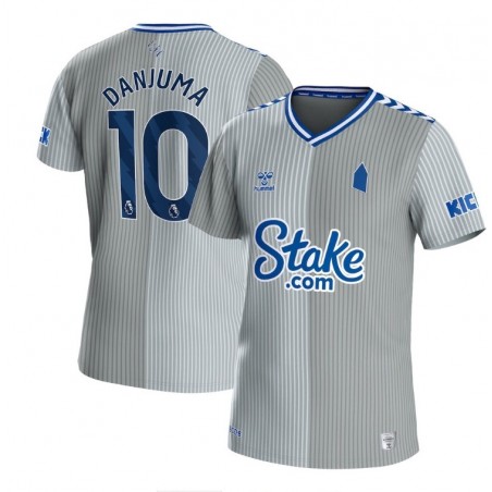 Everton Third Shirt 2023-24 with Danjuma 10 printing-Grey