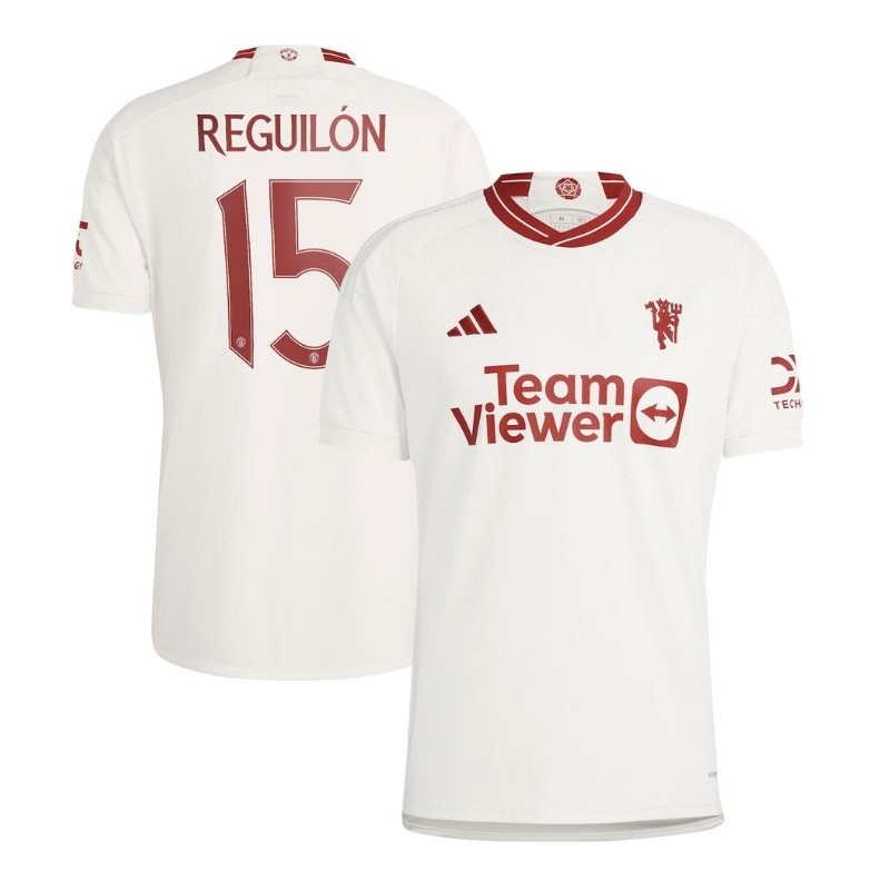 Manchester United Cup Third Shirt 2023-24 with Reguilón 15,White