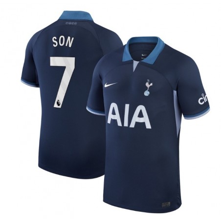 Tottenham Hotspur Away Stadium Shirt 2023-24 with Son 7,Navy