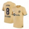 Pedri Barcelona 2022/23 Away Player Jersey-Gold