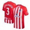 Atlético de Madrid Home Stadium Shirt 2023-24 With Azpilicueta 3,Red