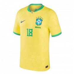 Gabriel Jesus  Brazil National Team 2022/23 Soccer Jersey - Yellow