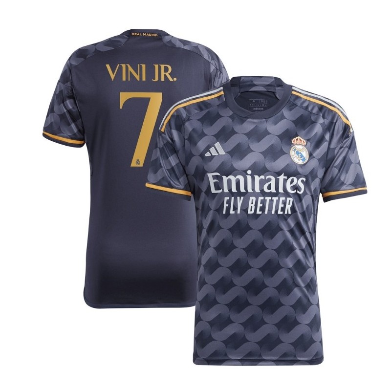 Vinicius Junior Real Madrid 2023/24 Away Player Jersey - Navy