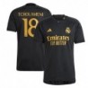 Real Madrid Third Shirt 2023-24 with Tchouaméni 18,Black