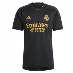 Real Madrid Third Shirt 2023-24 with Tchouaméni 18,Black