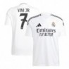 Real Madrid Home Shirt 2024-25 with Vini Jr. 7 ,White