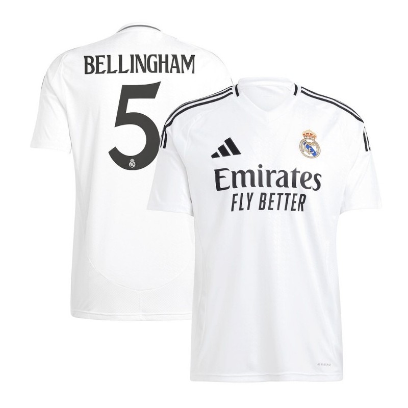 Jude Bellingham Real Madrid 2024-25 Home Player Jersey - White