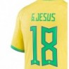 Gabriel Jesus  Brazil National Team 2022/23 Soccer Jersey - Yellow