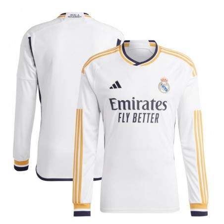 Real Madrid 2023/24 Home Long Sleeve Jersey-White