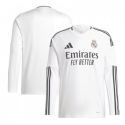 Real Madrid Home Shirt 2024-25 Long Sleeve - White