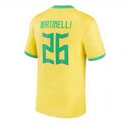 Gabriel Martinelli Brazil National Team 2022/23 Home Jersey - Yellow