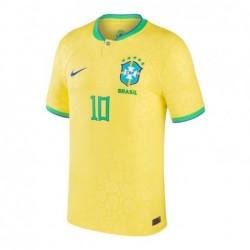 Neymar Jr. Brazil 2022/23 Home Breathe Stadium Player Jersey - Yellow