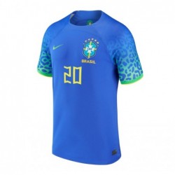 Vinicius Junior Brazil National Team 2022/23 Away Jersey - Blue