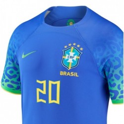 Vinicius Junior Brazil National Team 2022/23 Away Jersey - Blue