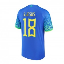 Gabriel Jesus Brazil National Team 2022/23 Away Jersey - Blue